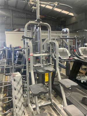 Technogym Assisted Chin/Dip Machine, Selectorised Weight Stack, Grey Frame Thumbnail
