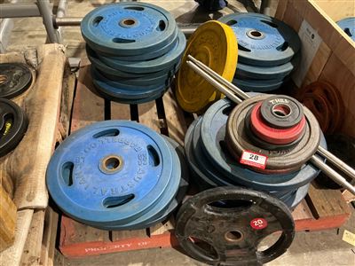 Quantity of Olympic Weight Plates Mixed Incl. Australian Barbell Co 2.5 to 20kg Thumbnail