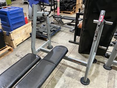 Olympic Flat Bench Press Station with Integrated Uprights Thumbnail