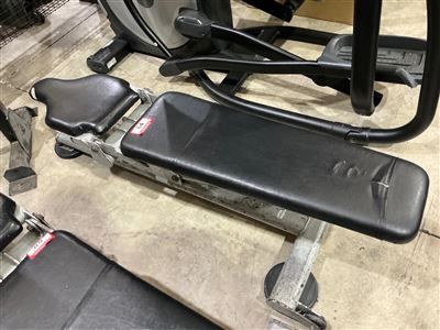 Synergy Adjustable Weight Bench, Silver Frame with Black Upholstery Thumbnail