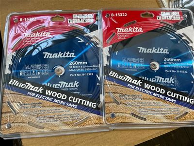 MAKITA Timber Circular Saw Blades  -260 mm - Quantity of 2 Thumbnail