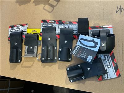 Build Pro Belt Tool Pouches - Asstd Quantity of 6 and Belt Thumbnail