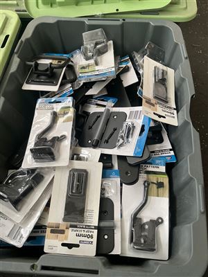 Crate of Mixed Gate Hinges and Slide Bolts - Black   Approx Quantity  of 46 Thumbnail