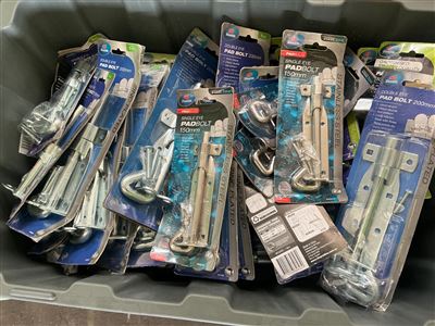 Quantity of Mixed Size Pad Bolts - Galv. / Stainless / Zinc Thumbnail