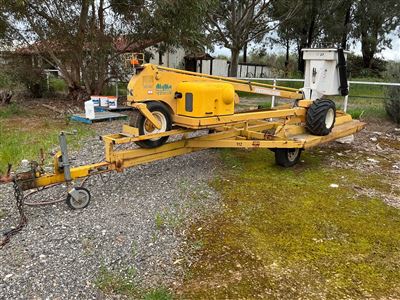 Hydra Ladder on Trailer -5 Metre Platform Height - Kohler Petrol Motor 1434 Hours Showing / Hydraulic Operated - Trailer Manufactured By Tree Care Machinery - Model Hyd -540 - Year 05/05 Trailer Registration Number S286 Tgw -Sold Unregistered -- (Collect From Penfield Gardens ) Thumbnail