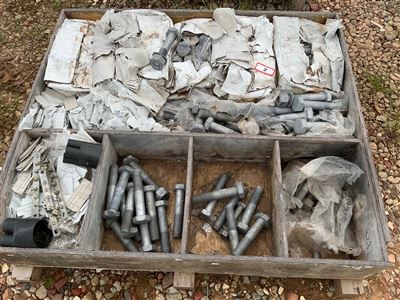 Pallet The Galv. Bolts - Most Are size  8” x 1”   (Collect From Penfield  Gardens ) Thumbnail
