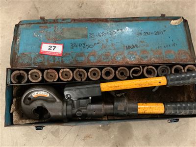 Utilux Hydruilc Crimper Tool with Set of Various Size Dies   -( Collect  Penfield Gardens ) Thumbnail
