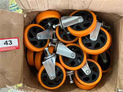 Castor Wheels -New - Approx 20 -size 125 mm ( Collect From Penfield Gardens Thumbnail