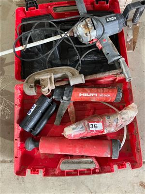Hilti Caulking Gun , Pipe Cutter and Electric Stirrer - Sold as is ( Collect From Penfield Gardens ) Thumbnail