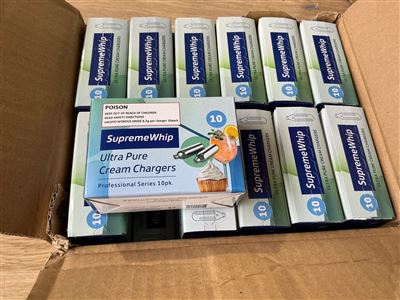 Carton of 360 Supreme Whipcream Chargers - ( 36 Packs of 10 ) Thumbnail