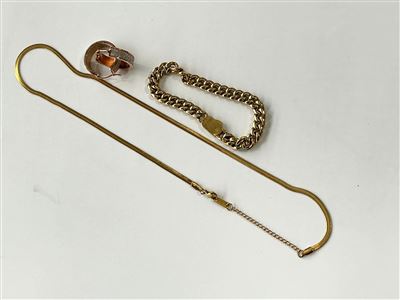 Costume Jewellery - Necklace, Bracelet & A Pair of Earrings Thumbnail