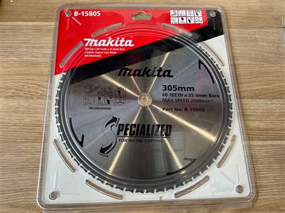 MAKITA 305 mm x 25.4  mm Bore Circular Saw Blade- 60 Teeth - Metal Cutting Thumbnail