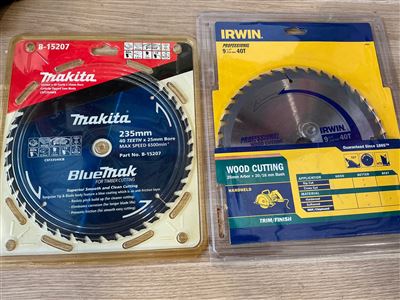 Circular Saw Blades Quantity of 2 -235 mm x25 mm Bore -Timber Cutting Thumbnail