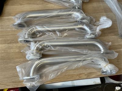 Stainless Steel Handrail - Quantity of 4 - Size 350  mm Thumbnail