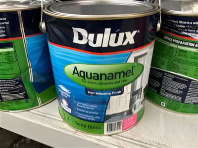 Dulux Aquanamel Semi Gloss - Extra Bright Base -4 Litre Thumbnail