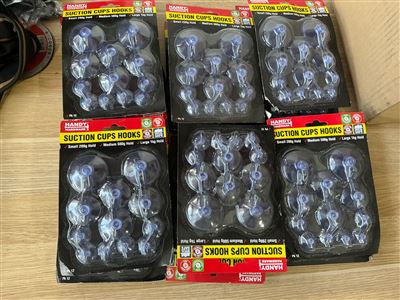 Suction Cup Hooks  - Quantity of  18 Thumbnail
