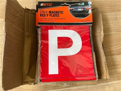 Magnetic P Plate - Quantity of. 24 x 2 Pack -  For QLD,VIC and NSW Thumbnail