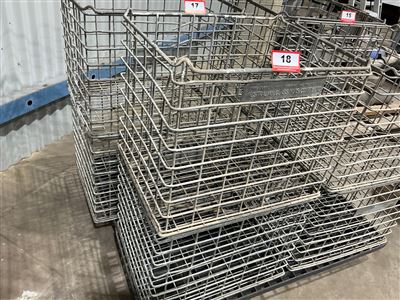 Steel Wire Crates x 2, 470mm W x 570mm L x 420mm D (Located At Wingfield) Thumbnail