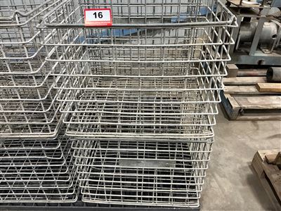 Steel Wire Crates x 2, 470mm W x 570mm L x 420mm D (Located At Wingfield) Thumbnail