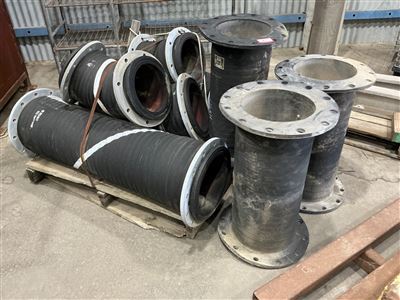 Pallet of Rubber Pipes 250mm and 290mm Dia (Located At Wingfield) Thumbnail