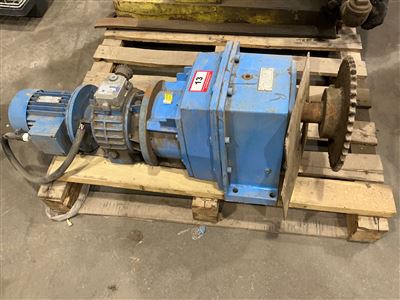 0.75kW 415V Motor with 193/33 Ratio Gearbox (Located At Wingfield) Thumbnail