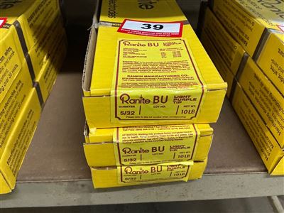 Light Purple Hard Facing Welding Rods x 3 Packs, 5/32 Dia, 10LB (4.5kg) Per Pack (Located At Wingfield) Thumbnail