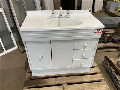 Used Vanity Unit Suit Shed 900mm W x 460mm D x 800mm H (Located at Wingfield) Thumbnail