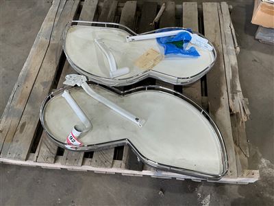 Hettich Blind Corner Shelves x 2, Appears New (Located at Wingfield) Thumbnail