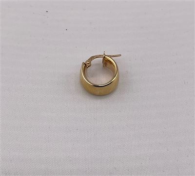 Single 9ct Yellow Gold Hoop Earring Thumbnail