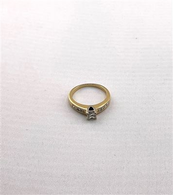 Diamond Ring 18ct Yellow Gold Princess Cut Thumbnail