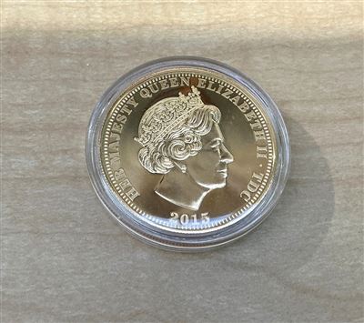 Queen Elizabeth II 2015 "Long to Reign Over Us" One Crown Commemorative Coin Thumbnail