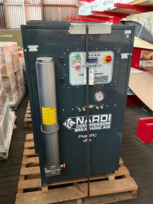 Nardi High Pressure Breathing Air Compressor-- M35 Silenced - 3 phase 415 volt Pacific M 350 - 350 LPM - 330Bar Salvage Sale - Sold as is - May Suit Repair / Parts ( Has osme loose Parts Thumbnail