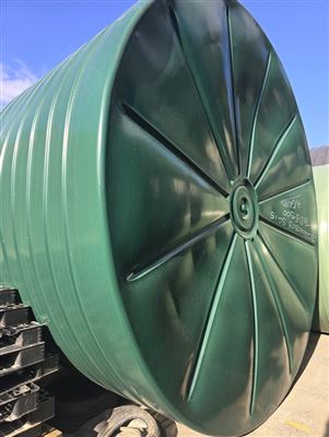 Bushmans TXD6500 30,000 L Domed Round Poly Tank, 3.95 M Dia x 3.08 M H, Heritage Green – Non Water Storage Only Thumbnail