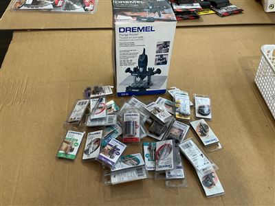 Dremel Plunge Router with Quantity of Accessories Thumbnail