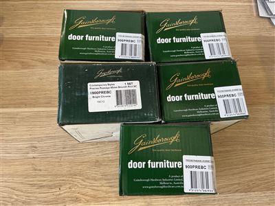 Gainsborough Passage Lever Door Sets - Brigh Chrome    - Quantity of 5 Thumbnail