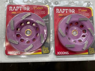 Masonry  Grinding Wheels -Quantity of 2 @125 mm Thumbnail