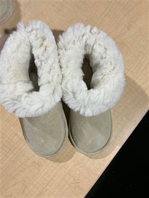 Size K13 Slippers, Leather Upper, Synthetic Sole, Sand, Sold Per Each Thumbnail