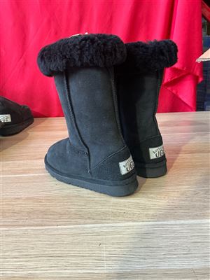 Aust Size 3 (USA Mens 4 / USA Ladies 5) UGG Boots, Long Pull On, Black Colour Thumbnail
