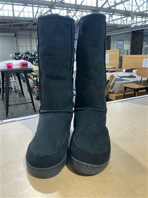 AussieLand Ugg EUR 36 Pull On with Leather Upper, Black, EUR36, ENG3, 23cm Thumbnail