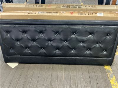 Artiss Black Padded Bed Heads Queen Size - with Slats, Not Complete. Thumbnail