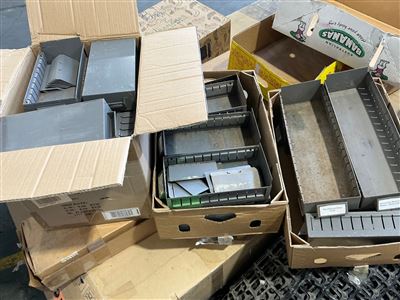 Quantity of 3 Cartons Steel  Parts Drawers Thumbnail
