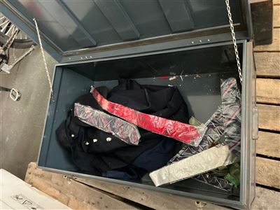Steel Trunk  with Clothing Thumbnail
