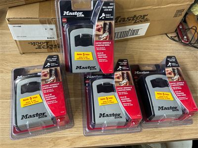 Wall Mount Lock Box - Key Storage- Quantity of 4 Thumbnail