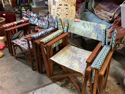 6 Assorted Colourful Director's Chairs Thumbnail