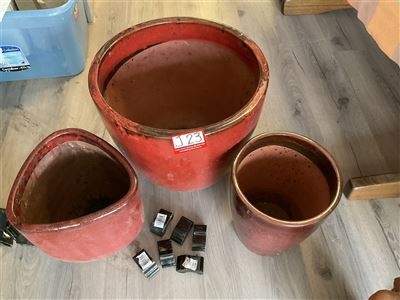 3 Garden Pots, Largest Diameter 47 Cm Thumbnail