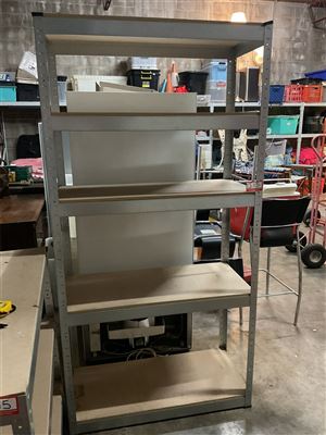 3 Different Sized Shelves, 1 X 83 Cm High X 91 Cm Wide X 41 Cm Deep And 2 X 91 Cm High X 91 Cm Wide X 41 Cm Deep, 1 Without A Top Thumbnail