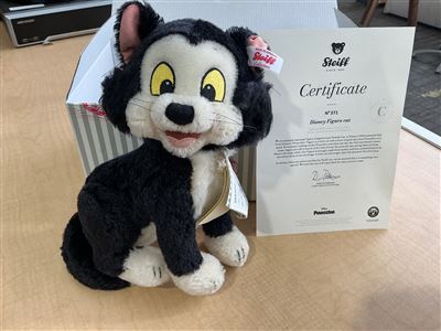 Steiff Disney Figaro Cat, Limited Edition of 2,000, with Certificate, Boxed Thumbnail