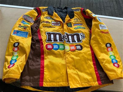 Chase Authentics NASCAR Kyle Busch M&M's Racing Jacket, Size MD Thumbnail