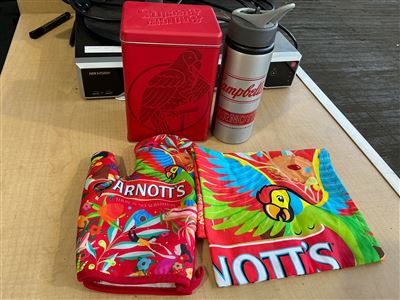 Arnotts Collected Tin , Drink Bottke , Mitten and Tea Towel Thumbnail