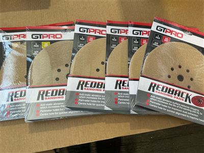 Sanding Pads -225 mm / 4@ 220 Grit & 2 x 180 Grit Thumbnail